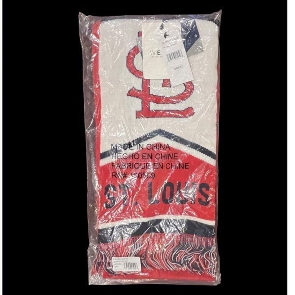 ST LOUIS CARDINAL SCARF NEW RED